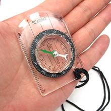 Outdoor Camping Hiking Transparent Plastic Compass Compass Proportional Footprint Travel Military Compass Tools travel kits 2024 - buy cheap