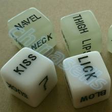 50pairs Noctilucent sexy couple Dice 16mm luminous Fun Board Game sexy erotic lovers dice Bar KTV Entertainment adult Game Dice 2024 - buy cheap