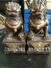 bi00133 Chinese folk feng shui foo dog male and female bronze statue and EXTRA 2024 - buy cheap