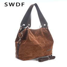 SWDF New Brand handbag female large totes high quality ladies shoulder messenger top-handle bags soft corduroy vintage tote bag 2024 - купить недорого