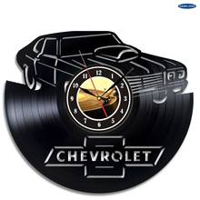 Car Chevrolet Gifts Vinyl Record Clock Wall Art Home Decor 2024 - buy cheap