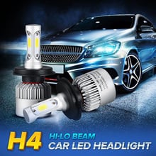 2pcs H4 H7 H11 H1 H13 H3 9004 9005 9006 9007 9012 COB LED Car Headlight Bulb Hi-Lo Beam 72W 8000LM 6500K Auto Headlamp 12v 24v 2024 - buy cheap
