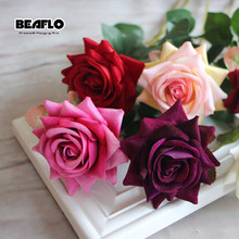 1PC French Romantic Artificial Rose Flower DIY Velvet Silk Flower for Party Home Wedding Holiday Decoration 2024 - buy cheap
