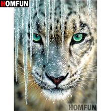HOMFUN полный квадрат/круглая дрель 5D DIY Алмазная картина "Животные белый тигр" вышивка крестиком 5D домашний Декор подарок A17710 2024 - купить недорого
