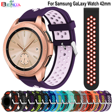 Ремешок для часов Samsung Gear S2 sport Frontier, классический силиконовый браслет для Samsung galaxy watch, 42 мм, для huami amazfit, 20 мм 2024 - купить недорого