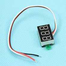 Hot Mini Three Line LED Small Panel Meter Display Digital Voltmeter DC0-100V L22 2024 - купить недорого