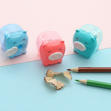 1Pc Cute Kawaii Animal Pig Sweet Candy Colored Pencil Sharpener Korean Kids School Supplies Stationery  random 2024 - buy cheap