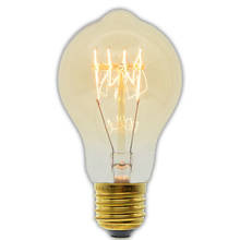 3 шт./лот, лампы Эдисона ручной работы из углеродного волокна, прозрачная стеклянная Ретро винтажная лампа накаливания Эдисона 40 Вт/60 Вт 220 в E27 A19 2024 - купить недорого