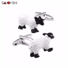 SAVOYSHI Fashion Animal Cufflinks for Mens Shirts Cuff Accessories High Quality Cufflinks Black White Enamel Brand Jewelry 2024 - buy cheap