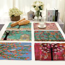 CAMMITEVER Pastoral Leaves Branches Tree Bird Owls Dining Pads Bowl Coffee Shop Kitchen Pad Coasters Table Cloth Pad 2024 - buy cheap