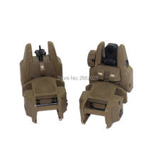 High Quality 2 pcs Noctilucent Tactical Folding Front/Rear Flip Backup Sights Scope Mount Accessories For Airsoft Hunting 2024 - buy cheap