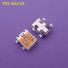 100pcs/lot micro MINI USB 10pin female connector SMT Sinking plate with locating peg 10 pin free shipping 2024 - buy cheap