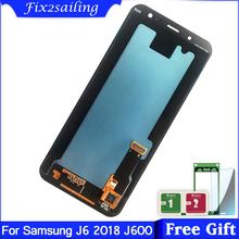 Супер AMOLED LCDs для Samsung Galaxy J6 J600 2018 J600F J600F/DS J600G/DS ЖК-дисплей кодирующий преобразователь сенсорного экрана в сборе Замена 2024 - купить недорого