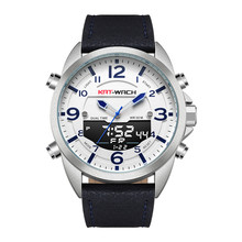 Relógio masculino de quartzo, relógio multifuncional luxuoso com mostrador duplo luminoso para homens presente 2024 - compre barato