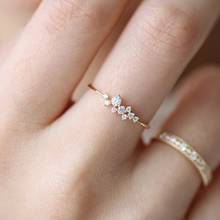 Женское кольцо с кристаллами и цирконием, 1 шт. 2024 - купить недорого