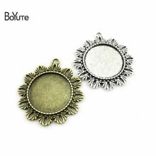 BoYuTe (20 Pieces/Lot) Metal Alloy 25MM Cabochon Base Pendant Blank Tray Bezel Diy Hand Made Jewelry Accessories 2024 - buy cheap