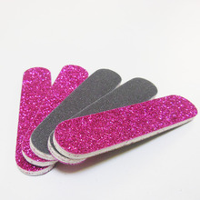 10 pcs random colour glitter nail file eva emery board   personal nail file manicure tool  nail art tool 2024 - buy cheap