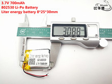 5 litros bateria de energia boa qualidade 3.7v, 700mah, 802530 polímero de lítio/bateria li-íon para brinquedo, power bank, gps, mp3,mp4 2024 - compre barato