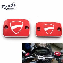 CNC Aluminum Front Rear Brake Clutch Fluid Reservoir Cap Covers For Ducati Hypermotard Monster 695 696 S2R 800 795 796 759 2024 - buy cheap