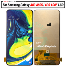 Amoled super para samsung galaxy a80 lcd screen display toque digitador assembléia a90 a805 SM-A805F/ds para samsung a90 lcd 2024 - compre barato