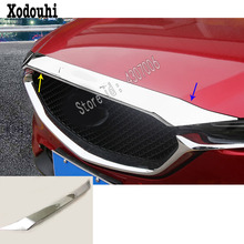 For Mazda CX-5 CX5 2nd Gen 2017 2018 2019 2020 Car Garnish Cover ABS Chrome Front Engine Machine Grille Upper Hood Lid Trim 1pcs 2024 - buy cheap