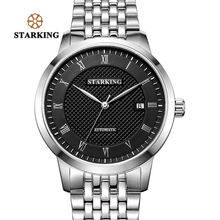 Chinese Brand STARKING Men Automatic Watch 5ATM Black Stainless Steel Mechanical Wristwatches Genuine Leather Analog Relogio Men 2024 - buy cheap