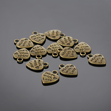Hot Fashion 300pcs/lot 9x12mm Antique Bronze Plated Heart Shape Charms Zinc Alloy Pendants 2024 - buy cheap