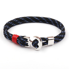 Bracelete estiloso de âncora para homens, bracelete masculino e feminino com berloque de âncora, joia para amigo, presente de festa, 2019 2024 - compre barato