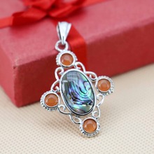 29*36mm Fashion Ethnic Chic abalone Natural Abalone seashells sea shells pendants Embroider design  DIY jewelry making gifts 2024 - buy cheap