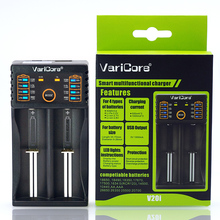 Varicore v20i v10 u4 v40lcd, carregando 18650 26650 16340 bateria de lítio aa/aaa nimh bateria e outro carregador de bateria 18650 2024 - compre barato