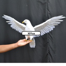 big simulation white dove model foam&feather new lifelike wings pigeons bird toy gift about 45cm xf0667 2024 - buy cheap
