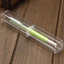 Caja de plástico transparente para bolígrafos, caja de embalaje para bolígrafos de cristal, regalo promocional, novedad de 2021, 1 ud. 2024 - compra barato