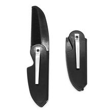 1 Pc Folding Pocket Clip Hair Mustache Beard Comb for Men Womens Beauty Handmade Folding Beard Comb 7x2.5cm 2024 - buy cheap