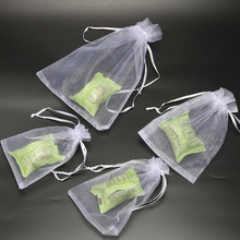 Bolsas de regalo con cordón de Organza para decoración de boda, bolsitas de regalo de color blanco, para regalo, 50 unidades 2024 - compra barato
