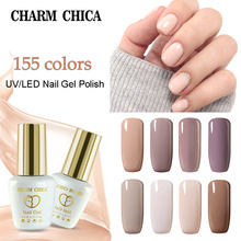 CHARM CHICA UV Gel esmalte de uñas 6 ml Color rosa desnudo Gel esmalte remojo de Gel barniz laca uñas arte vernis Semi permanente UV 2024 - compra barato