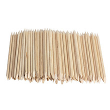 Nail Art Tool  Wood Wooden Stick Cuticle Pusher Remover 75mm DHL shiping 100pcs/pack 2024 - buy cheap