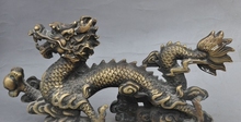 14 "chinês bronze fengshui zodíaco animal ano dragão jogar grânulo arte estátua sorte 2024 - compre barato