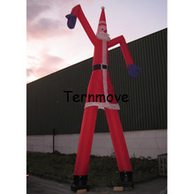 Homem do tubo de ar para a publicidade de natal, santa Inflável dançarino do ar com dois tubo de ar tubo de dança dança vento homem 2024 - compre barato