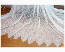 GLace 3M/Lot  african fabric New Eyelash Lace Accessories DIY Wedding Dress Skirt Dress Apparel Fabric TX578 2024 - buy cheap