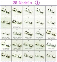 250pcs/lot 25models Micro USB jack  female socket connector DIP&SMT for phone tablet notebook charging free shipping 2024 - buy cheap