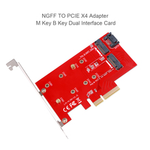Kebidumei-adaptador NGFF a PCIE X4, tarjeta de expansión de Puerto SATA, clave M y B, compatible con PCI Express 3,0, 2230, 2242, 2260, 2280, tamaño M2 2024 - compra barato