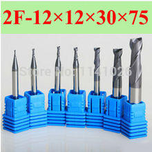 2F-12*12*30*75,HRC50,Spiral Bit Milling Tools Carbide CNC flat End mills Router bits , the lathe tool,boring bar,cnc,machine 2024 - buy cheap