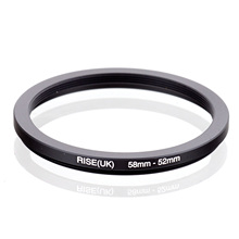 RISE (UK) 1pcs 58-52mm Lens Step Down Anel Adaptador Filtro de 58mm-52mm lente da câmera 2024 - compre barato