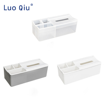 Household desktop storage box living room leather drawing paper box multipurpose cosmetics skin care box 2024 - buy cheap