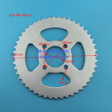 420 48mm 48t tooth Rear Chain Sprocket fit Go Kart Motorcycle ATV Quad Pit Dirt Bike 2024 - buy cheap