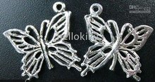 Venta 180 piezas de plata tibetana filigrana mariposa encantos A5114 2022 - compra barato