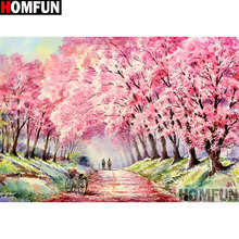 HOMFUN Full Square/Round Drill 5D DIY Diamond Painting "Flower tree" 3D Embroidery Cross Stitch 5D Home Decor A13337 2024 - buy cheap