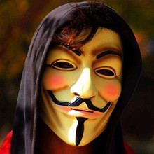 Mascarilla de Cosplay Anonymous Guy Fawkes, accesorio de vestido de lujo, máscaras de Macka para Halloween, fiesta de Vendetta, venta al por mayor 2024 - compra barato