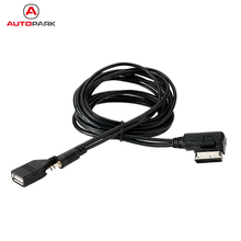 Купить музыкальный AMI MMI Интерфейс USB Зарядное устройство 3,5 мм мини-разъем Aux MP3 кабель для VW AUDI S5 Q5 Q7 A3 A4L A5 A1 2024 - купить недорого