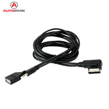 KKmoon Music AMI MMI Interface USB Charger 3.5mm Mini Jack Aux MP3 Cable for VW for AUDI S5 Q5 Q7 A3 A4L A5 A1 2024 - buy cheap